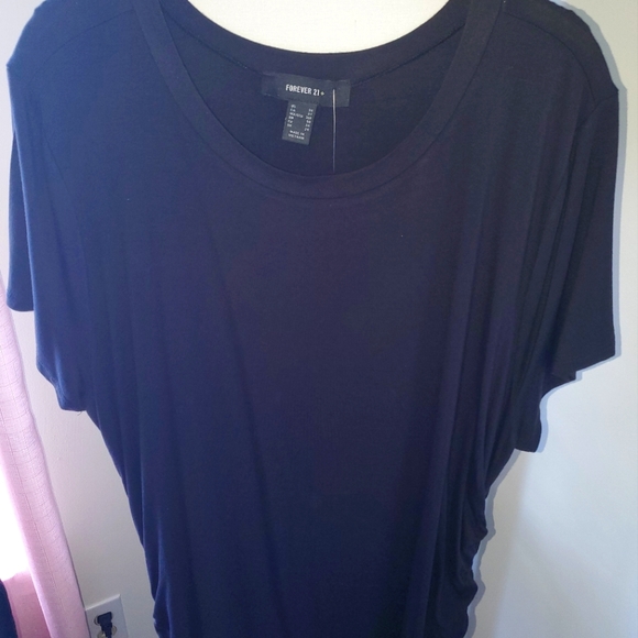 Forever 21 Plus Size Ruched Drawstring Dress - Picture 2 of 5